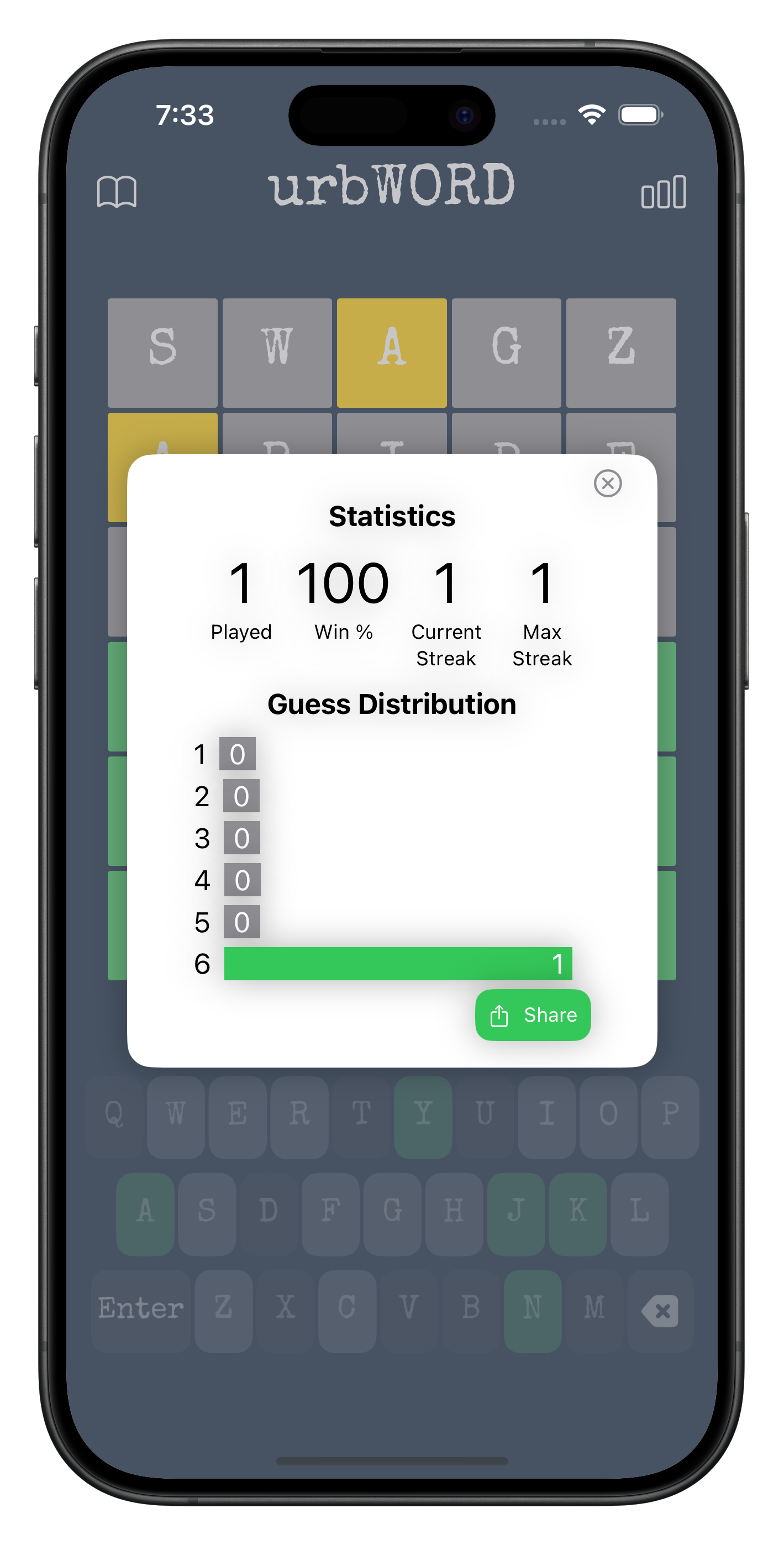 urbWord Screenshot 2